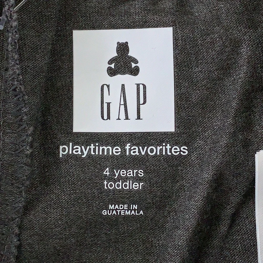 babyGap Toddler Size 4 Years Dark Heather Gray Jersey Knit Pull-On Joggers NWT